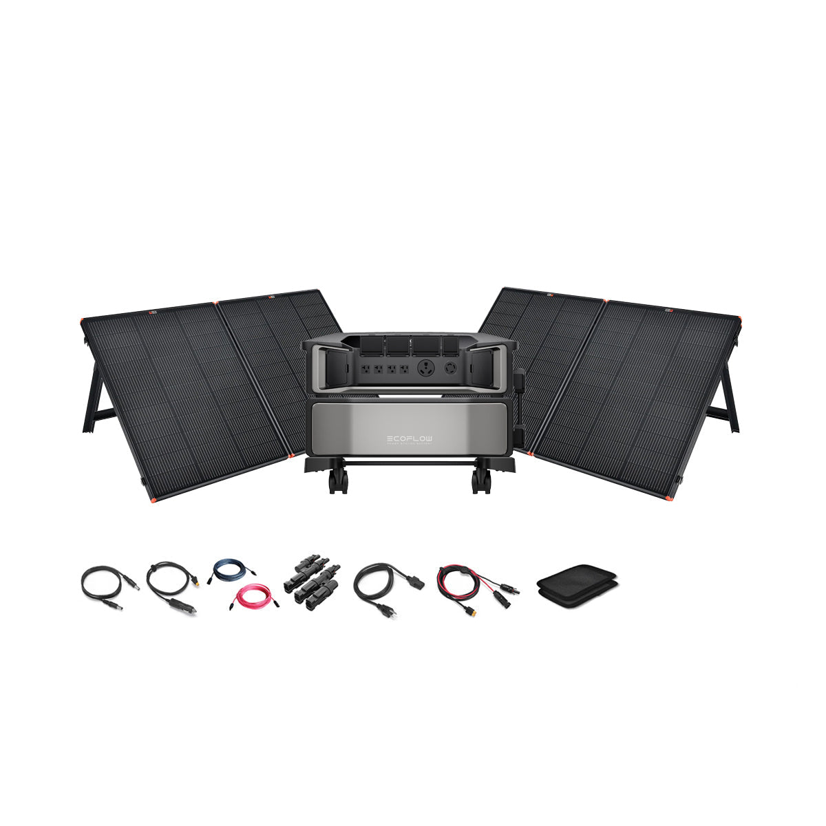 EcoFlow DELTA Pro Ultra 7,200W 6,000Wh Portable Power Station + 12V  Portable Solar Panels | Complete Portable Power Kit