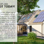 Sungold Power 8,000W Complete Off‑Grid Solar Kit 48V 120V/240V Output 10.24 kWh Lithium Battery 5,400W Solar Panel SGK‑8MAX