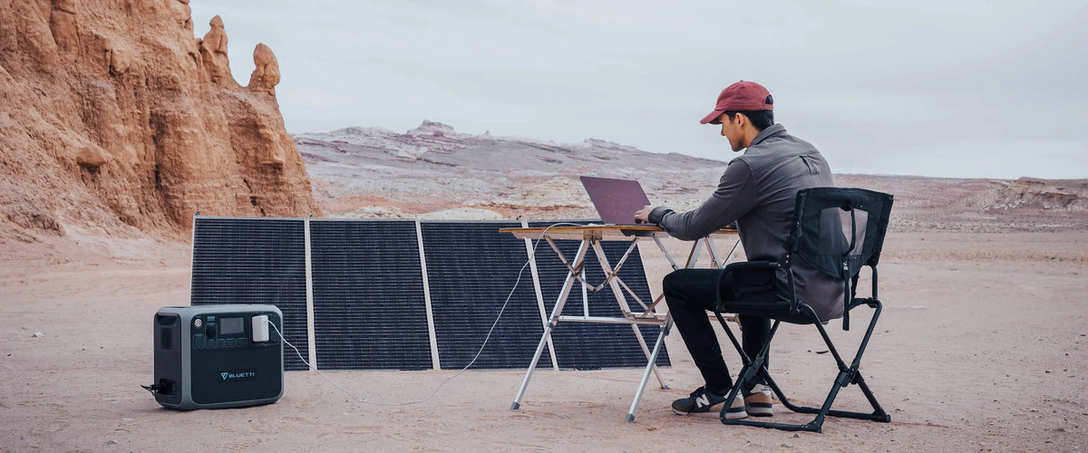 BLUETTI 420W 48V Monocrystalline Portable Solar Panel