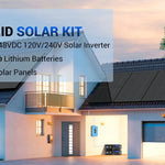 SUNGOLD POWER Off-Grid Solar Kit 6,500W 48VDC 120/240VAC OUTPUT 10.24KWH Lithium Battery 8 X 415W Solar Panels SGR-6510E
