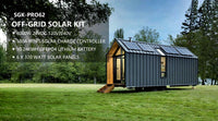 Sungold Power Off‑Grid 6,000W Solar Kit 24VDC 120V/240V Inverter/Charger | LiFePO4 10.24 kWh Battery & 6×370W Solar Panels (SGK‑PRO62)