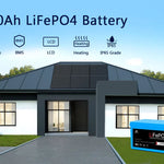 Sungold Power 24V 100Ah LiFePO4 Deep‑Cycle Lithium Battery with Bluetooth, Self‑Heating & IP65