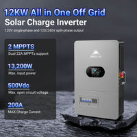 Sungold Power 24kW Off-Grid Solar Kit 48V 120/240V | 61.44kWh CoreX 5 Pro Lithium Battery | 31 x 590W Bifacial Solar Panels | FR-24K60CP