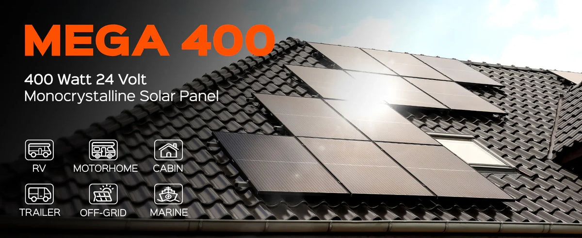 Rich Solar MEGA 400W 24V Monocrystalline Solar Panel | Premium Grid-tie and Off-grid Solar Panel