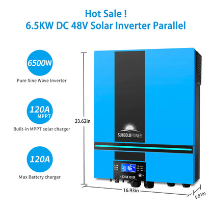 SUNGOLD POWER 13000W 48V SOLAR INVERTER SPLIT PHASE + WIFI MONITOR (2 UNITS PARALLEL) UL1741 STANDARD