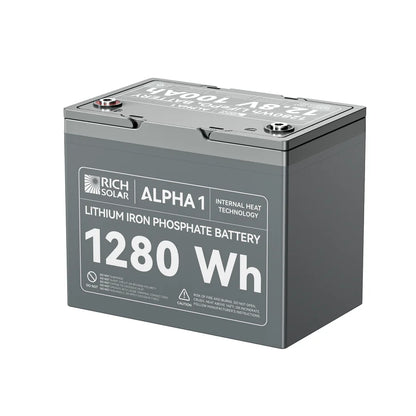 Rich Solar 12V 100Ah Lithium Battery | ALPHA 1