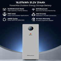 Sungold Power PowerMax 16.07kWh 51.2V 314Ah Outdoor LiFePO4 Energy Storage Battery | UL1973 & UL9540A | CEC Listed