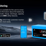 Sungold Power 12V 200Ah LiFePO4 Deep‑Cycle Lithium Battery with Bluetooth, Self‑Heating & IP65