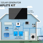 Sungold Power Off‑Grid Solar Kit 5,000W 48VDC 120V 10.24 kWh Powerwall Lithium Battery & 6×370W Solar Panels SGM‑5K10M