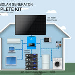 Sungold Power Off-Grid 8000W Solar Kit 48VDC 120V/240V Solar Inverter 12 x 415W Solar Panels 4 x 5.12kWh Lithium Battery SGM‑8K20