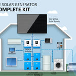 Sungold Power Off‑Grid Solar Kit 10,000W 48VDC 120VAC/240V 20.48 kWh Powerwall Lithium Battery 12×415W Solar Panels SGM‑10M2T