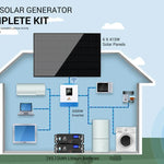 Sungold Power Off‑Grid 5,000W Solar Kit 48VDC 120V Inverter LiFePO₄ 10.24 kWh Battery 6×415W Solar Panels SGR‑5KE