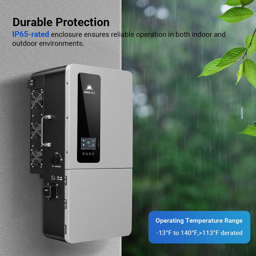 Sungold Power SGS-12K18MAX 12kW 48V All-in-One Hybrid Solar Inverter | 200A Whole-Home Backup | 18kW PV
