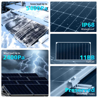 SUNGOLD POWER 560 WATT BIFACIAL PERC SOLAR PANELS KIT