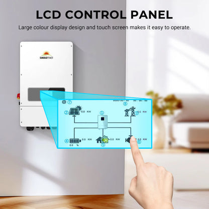 SUNGOLDPOWER 10KW HYBRID INVERTER 48V 120/240V SPLIT PHASE