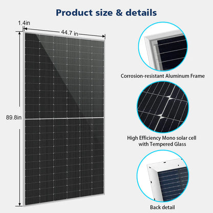 SUNGOLD POWER 560 WATT BIFACIAL PERC SOLAR PANELS KIT