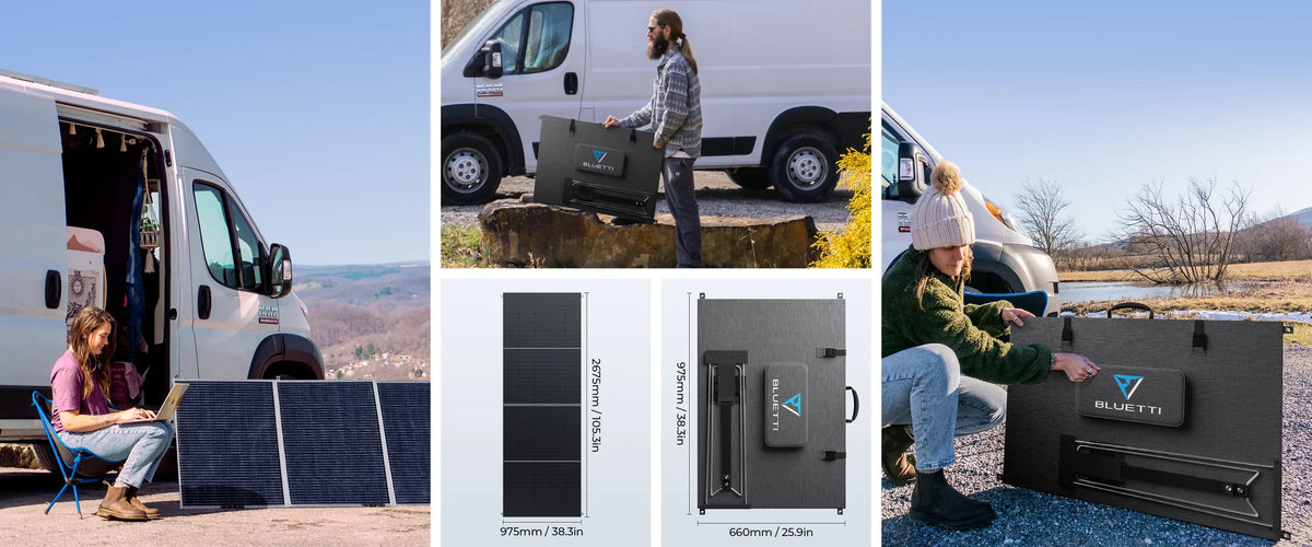 BLUETTI 420W 48V Monocrystalline Portable Solar Panel