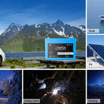 2 x SUNGOLDPOWER 12V 100AH LIFEPO4 DEEP CYCLE LITHIUM BATTERIES / BLUETOOTH /SELF-HEATING / IP65