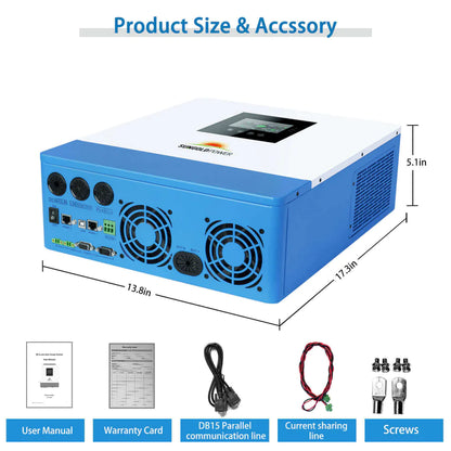 SUNGOLD POWER 10000W 48V SOLAR CHARGER INVERTER (2 UNITS PARALLEL)