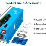 Sungold Power 4,000W 12V Pure Sine Wave Inverter with Charger