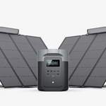 Portable Solar Kit | EcoFlow DELTA 2 Max 2,400W 2,048Wh Portable Power Station + 220W Portable Solar Panels