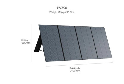 BLUETTI 350W Monocrystalline Portable Solar Panel