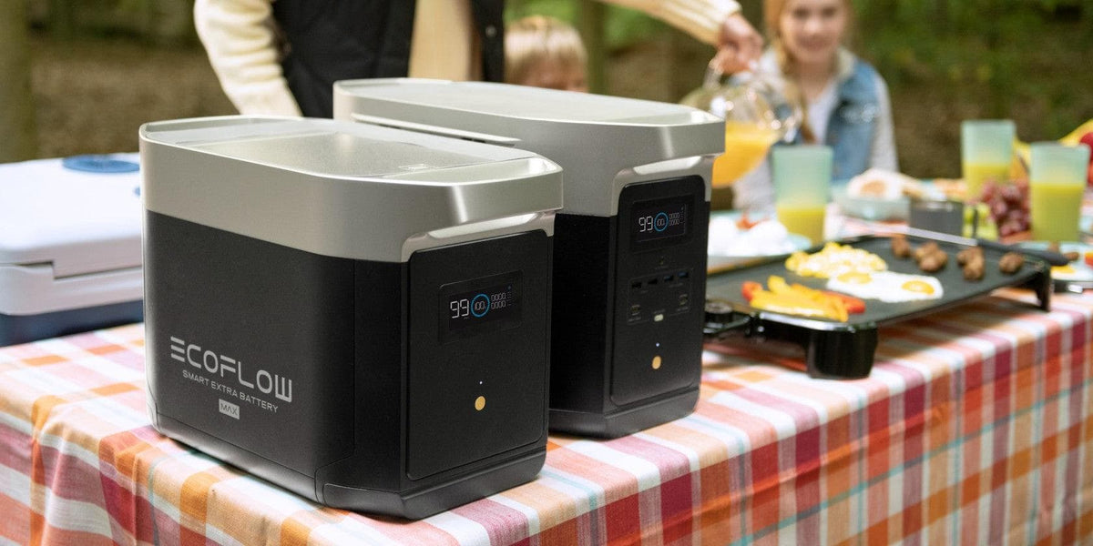 EcoFlow DELTA Max 2,400W 2,016Wh Portable Power Station + 200-800 Watts of Rigid Solar Panels