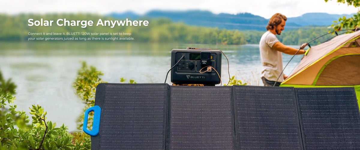 BLUETTI 120W 24V Monocrystalline Portable Solar Panel