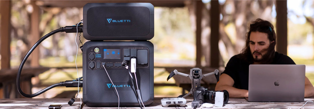 Bluetti AC200MAX + B230 Portable Power Station | 2,200W Power Output | 2,048Wh Battery Capacity