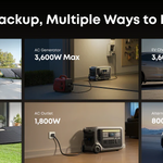 Anker SOLIX F3000 Portable Power Station + 400W Portable Solar Panel | 3,600W Power Output and 3,072Wh Battery Storage