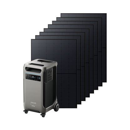 Anker SOLIX F3800 PLUS 6,000W 3.84kWh Portable Power Station + 410W Rigid Solar Panels