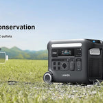 Anker SOLIX F2600 Portable Solar Generator with BP2600 Expansion Battery - 5120Wh Storage, 2400W Output, 200W Solar Panel
