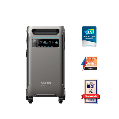 Anker SOLIX F3800 + BP3800 Expansion Battery | 7680Wh Storage | 6000W Power Output