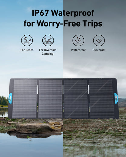 Anker SOLIX F3800 PLUS 6,000W 3.84kWh Portable Power Station + 400W Portable Solar Panels