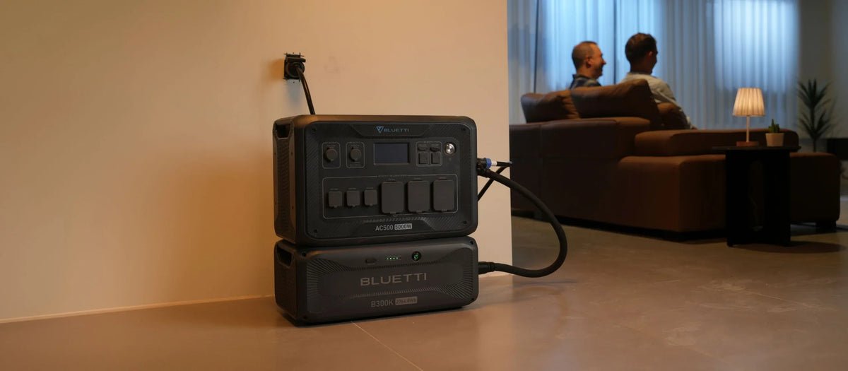Bluetti AC500+B300K 5,000W 2,764.8Wh Solar Generator Kit + 3 x 200W Mono Solar Panels | Complete Solar Kit