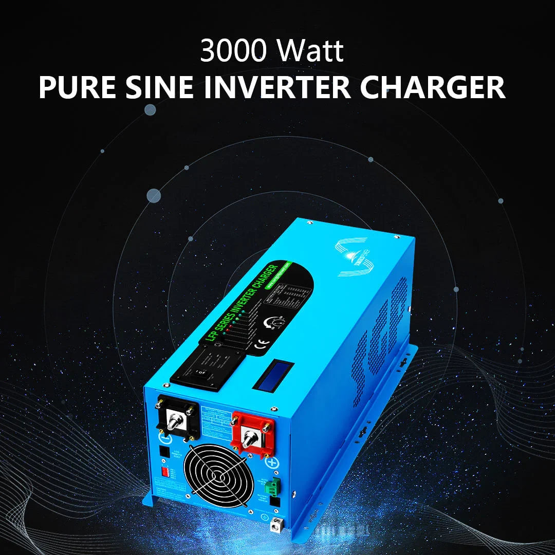 Sungold Power 3,000W Off‑Grid Solar Kit 12VDC 120V Output LiFePO₄ Battery 600W Solar Backup SGK‑PRO3