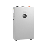 A silver, rectangular electric unit with a black circular logo on the front labeled “BigBattery,” featuring a clear font display in IBM Plex Sans, stands upright on four small legs, with visible connectors on top against a plain white background.