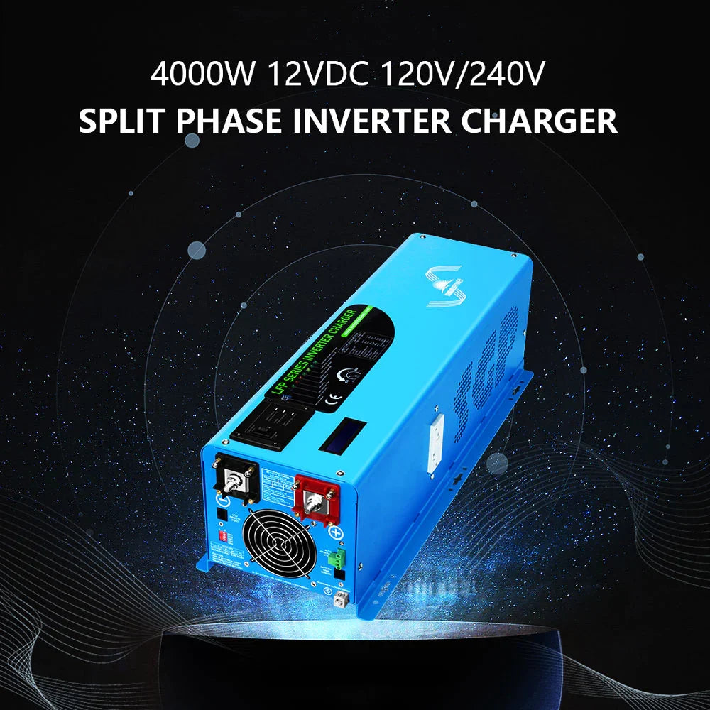 Sungold Power 4,000W Off‑Grid Solar Kit 12VDC 120V/240V LiFePO₄ Battery 1,200W Solar Backup SGK‑PR4S