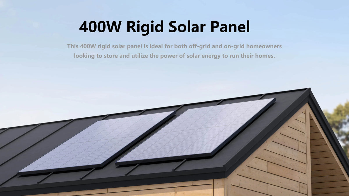 EcoFlow 400W 24V Monocrystalline Rigid Solar Panel