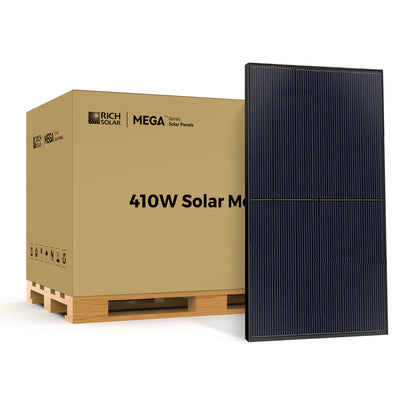 RICH SOLAR MEGA 410 Watt Monocrystalline Solar Panels | PALLETS ONLY