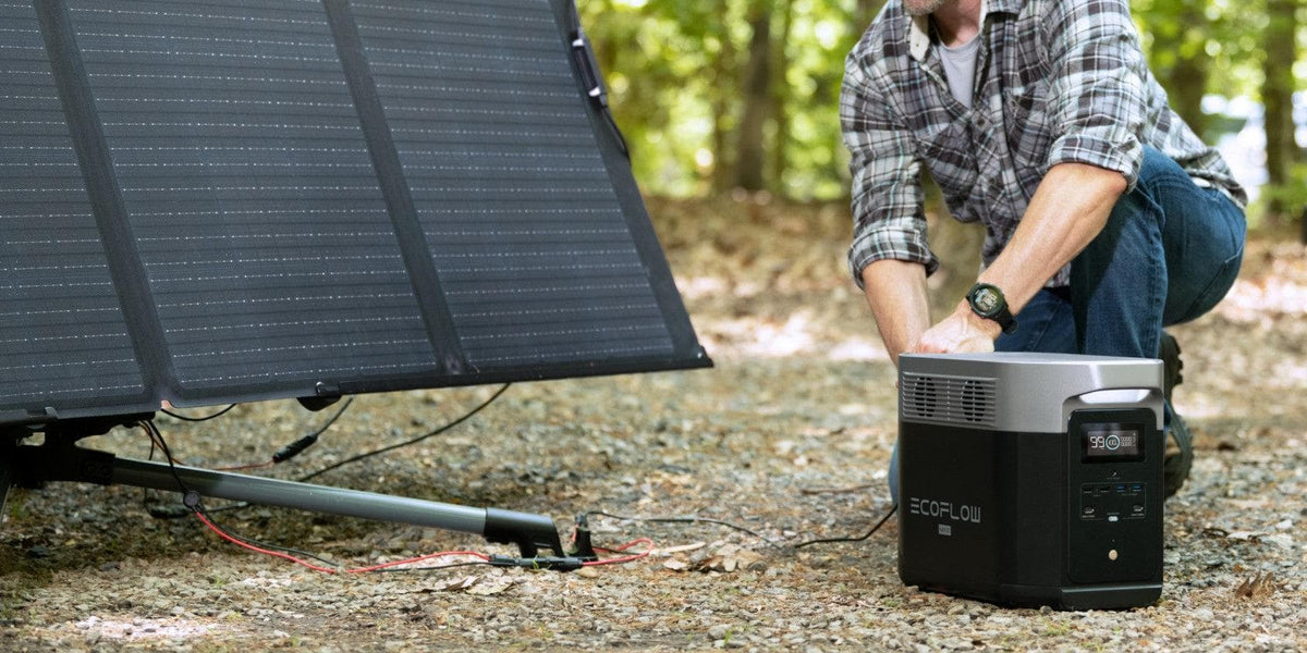 EcoFlow DELTA Max 2,400W 2,016Wh Portable Power Station + 200-800 Watts of Rigid Solar Panels