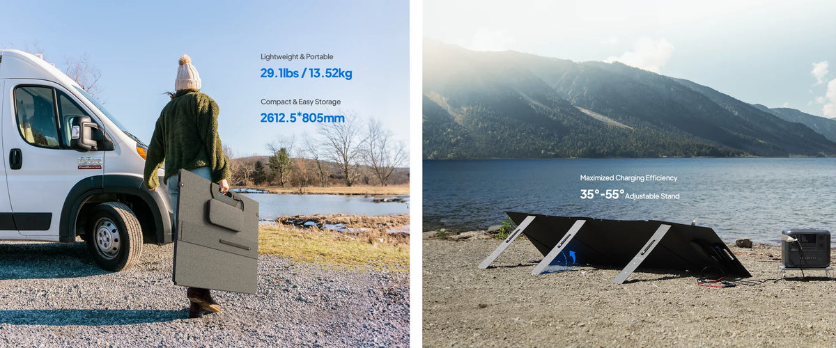 BLUETTI 350W 48V Monocrystalline Portable Solar Panel