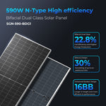 Sungold Power 24kW Off-Grid Solar Kit 48V 120/240V | 61.44kWh CoreX 5 Pro Lithium Battery | 31 x 590W Bifacial Solar Panels | FR-24K60CP
