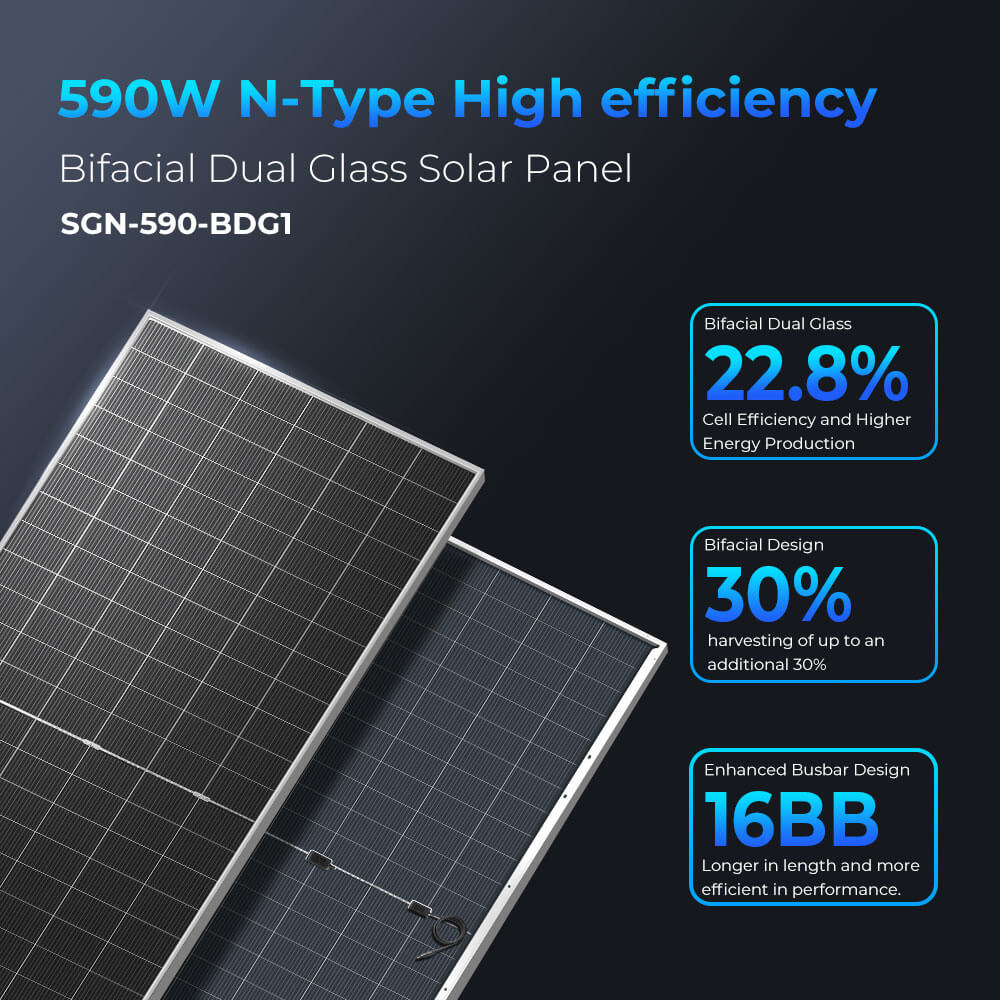 Sungold Power 24kW Off-Grid Solar Kit 48V 120/240V | 61.44kWh CoreX 5 Pro Lithium Battery | 31 x 590W Bifacial Solar Panels | FR-24K60CP