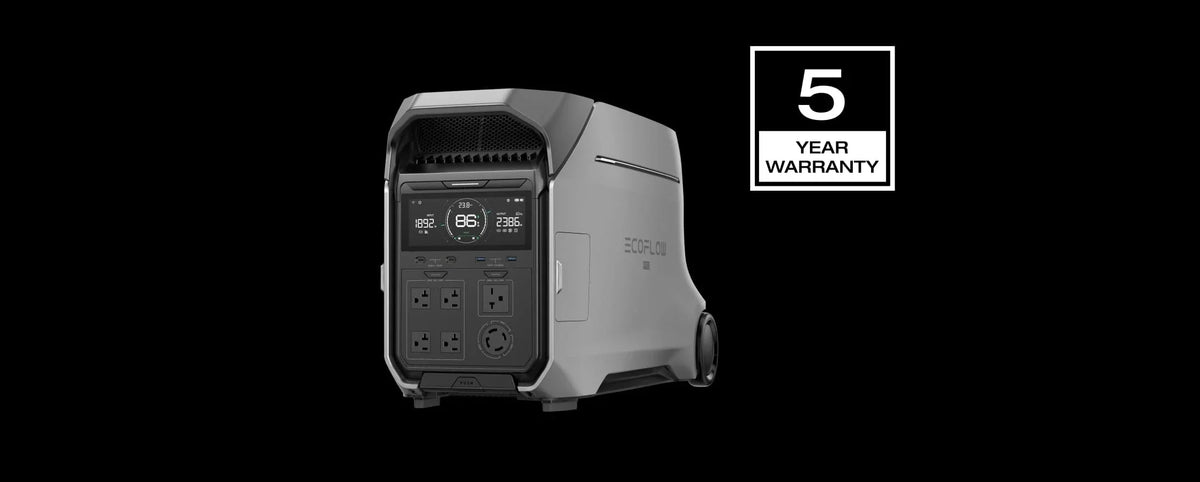 EcoFlow DELTA Pro 3 Portable Power Station 4,000W 4,096Wh + 12V Rigid Solar Panels | Complete Solar Power Kit