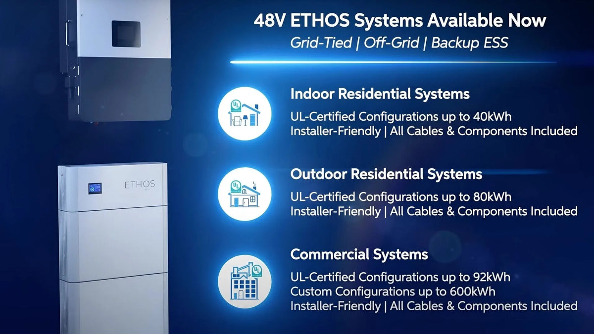 EG4 24kW Output Power System | 48V 30.7kWh ETHOS Battery Backup | BigBattery
