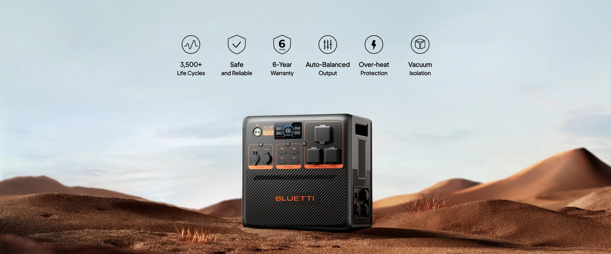 BLUETTI AC240P 2,400W 1,843Wh Portable Power Station