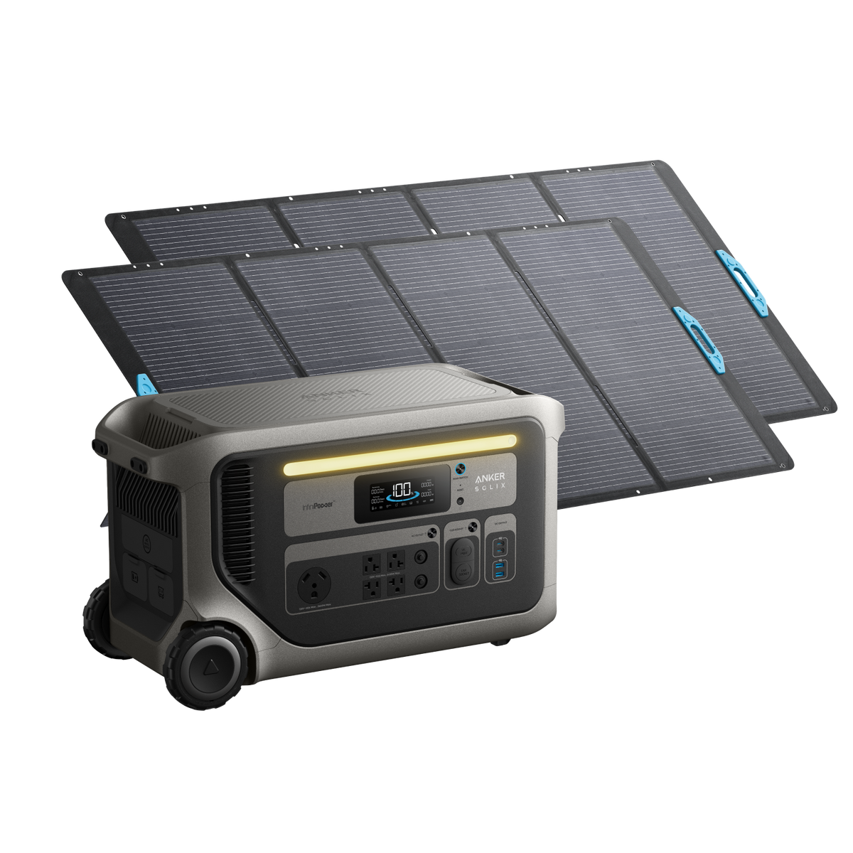 Anker SOLIX F3000 Solar Generator + 2× 400W Solar Panels