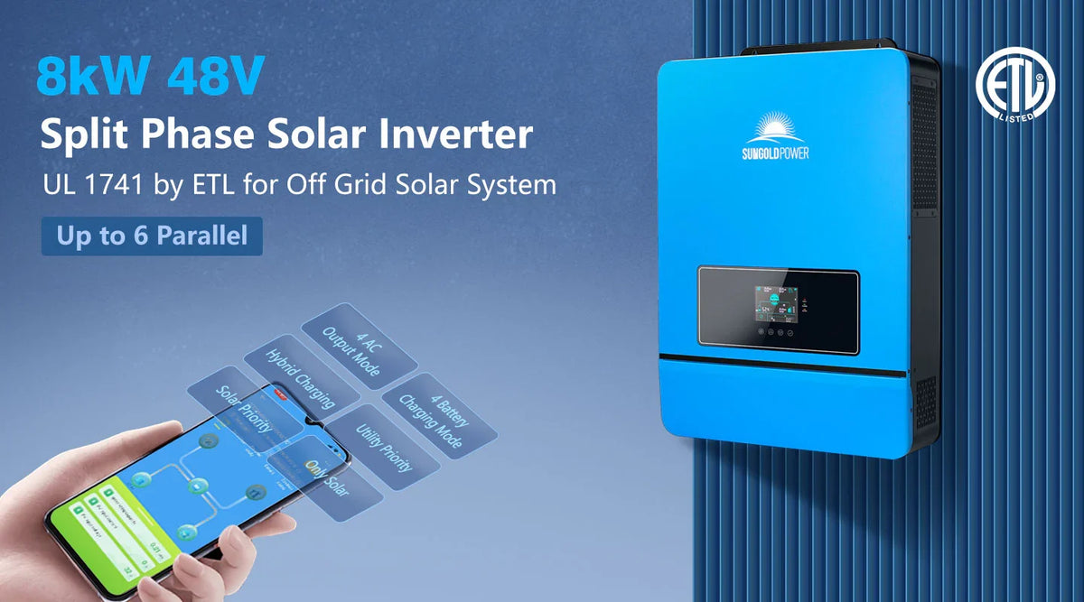 Sungold Power 8,000W 48V Split Phase Solar Inverter