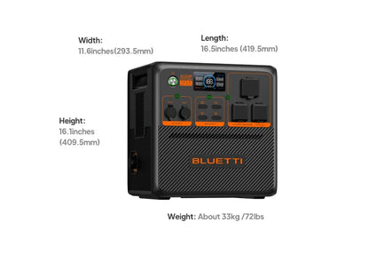 BLUETTI AC240P 2,400W 1,843Wh Portable Power Station